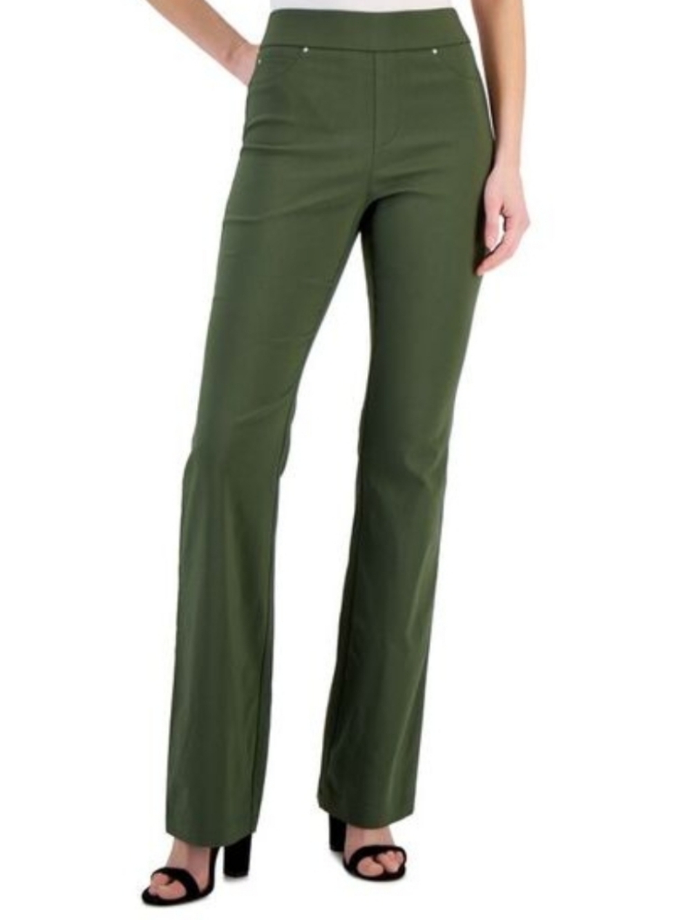 INC International Concepts Olive Green Knit Pants